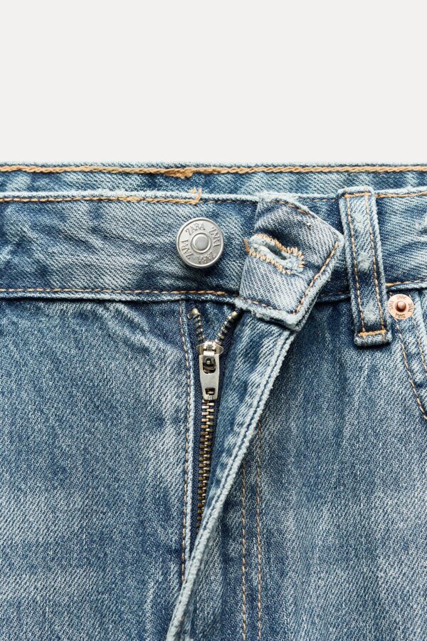 TRF RIPPED MID-RISE BAGGY BALLOON JEANS - Image 9