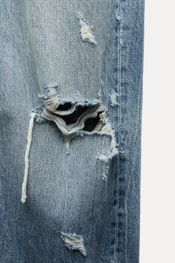TRF RIPPED MID-RISE BAGGY BALLOON JEANS - Image 10