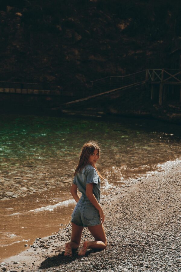 DENIM TRF PLAYSUIT - Image 6