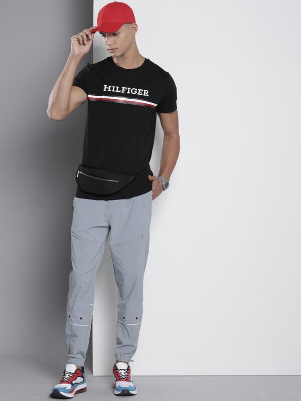 Brand Logo Printed Pure Cotton Slim Fit T-shirt - Image 5