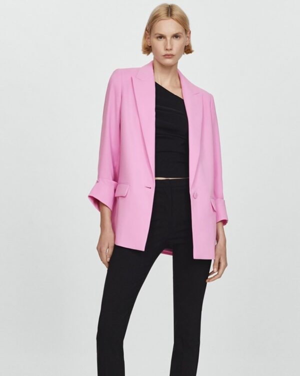 Single breasted longline blazer - Image 2