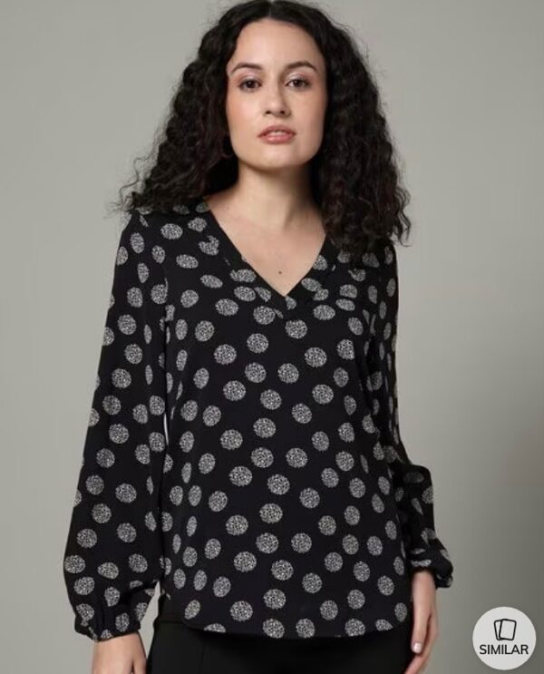 MARKS & SPENCER printed relaxed fit top