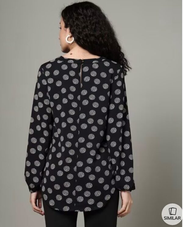 MARKS & SPENCER printed relaxed fit top - Image 3