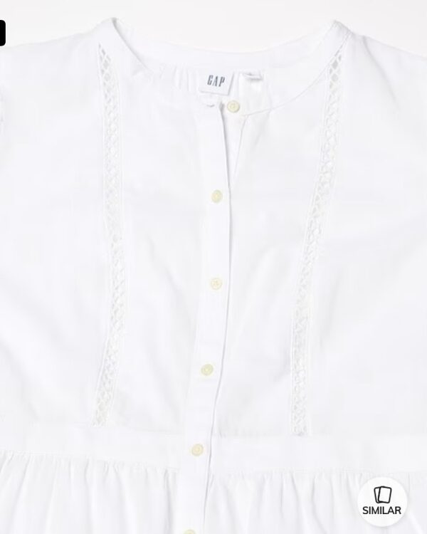GAP slim fit tiered dress with camisole - Image 5