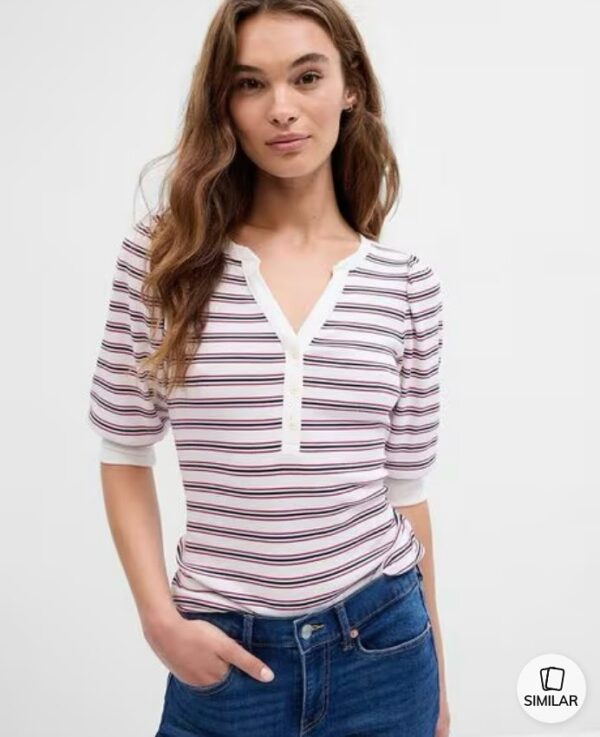 GAP striped relaxed fit top