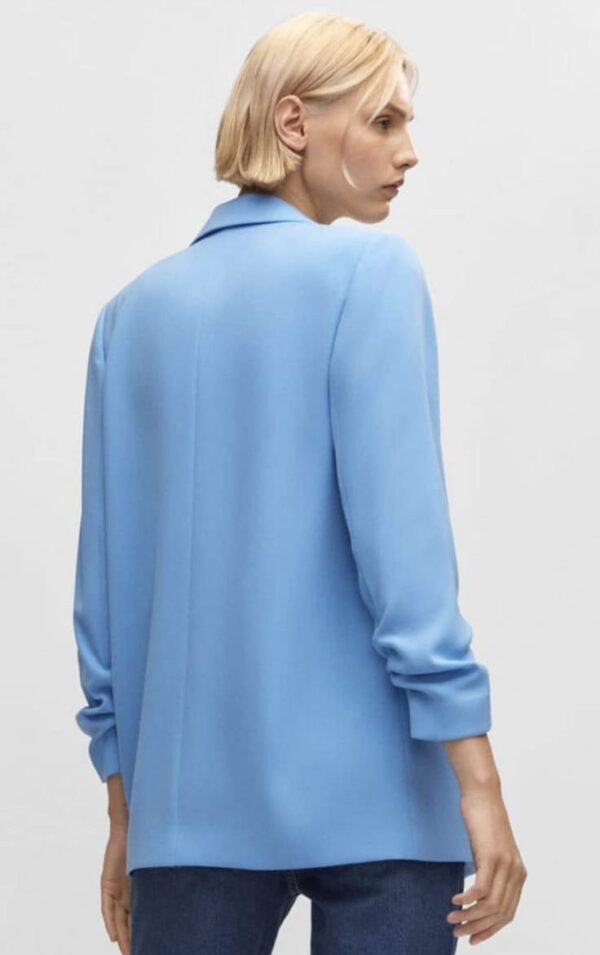 Mango Solid Single-Breasted Casual Blazer - Image 2